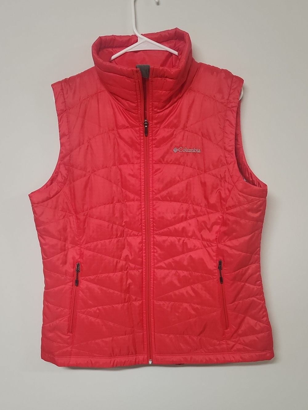 Columbia Coral Red Quilted Puffer Vest